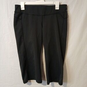 REI Women's Size Medium Capri Cropped‎ Stretch Workout Pants Black